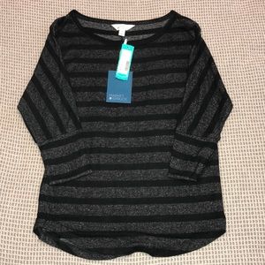 NWT Size Small Mixx by 41 Hawthorn Corinna Brushed Dolman Knot Top StitchFix